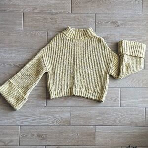 TopShop Chunky Knit Yellow Sweater